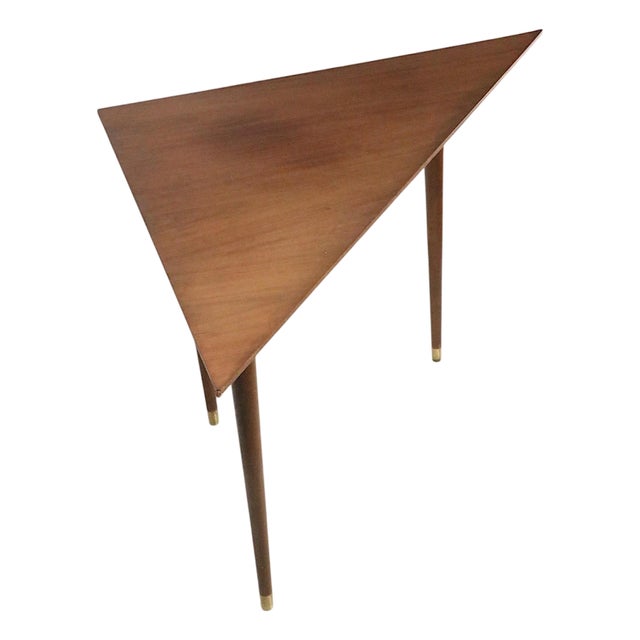Mid 20th Century Triangle Corner Table After Probber For Sale