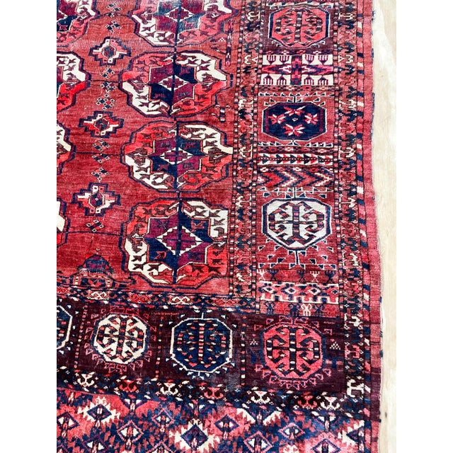 Antique Tekke Turkoman Carpet, 7' X 9'7" For Sale - Image 12 of 12