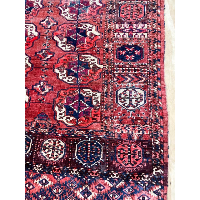 Antique Tekke Turkoman Carpet, as Is For Sale - Image 12 of 12