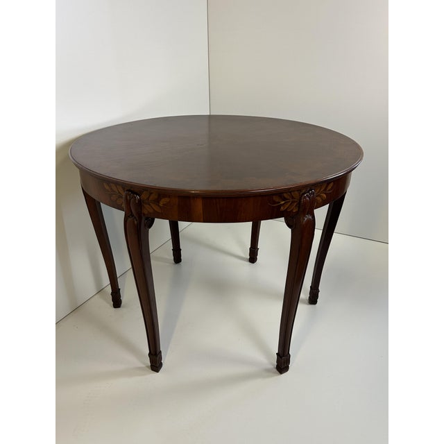 Brown Art Nouveau Five-Legged Table with Parrots, 1890s For Sale - Image 8 of 18