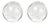 3.5-Inch Crystal Fill Ball with Bubbles, Set of 2 For Sale