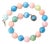 Carved Aquamarine Morganite Necklace With Sterling Silver Aquamarine Clasp For Sale