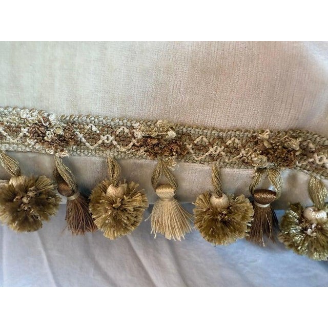 Melissa Levinson 19th C. Metallic & Chenille Embroidered Pillow For Sale - Image 4 of 11