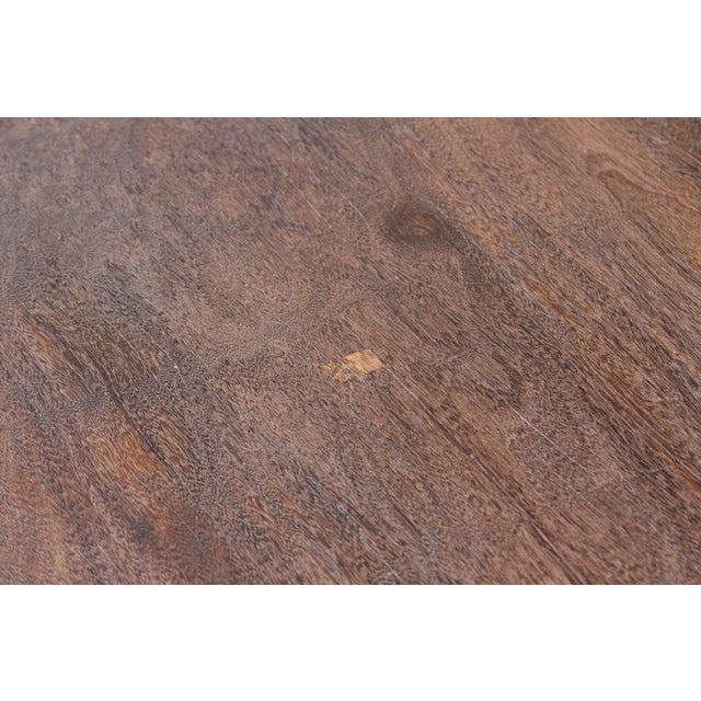 Wood Early 19th Century Colonial Ceylon Demilune Table For Sale - Image 7 of 12