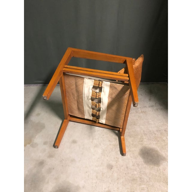 Wood Vintage Lounge Chair in Oak, 1950s For Sale - Image 7 of 12