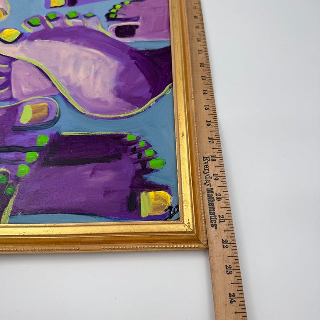 Original Contemporary Feet Painting on Canvas by Valerie Zuñiga For Sale - Image 10 of 12