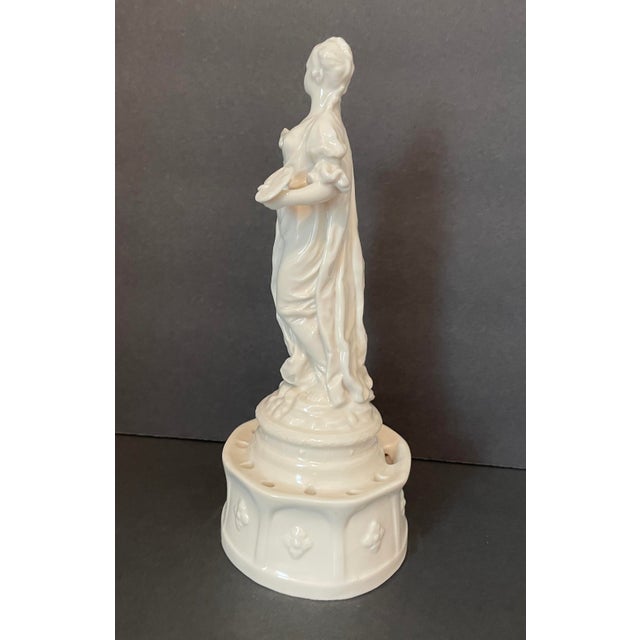 German Porcelain Artist or Muse Centerpiece For Sale - Image 4 of 10