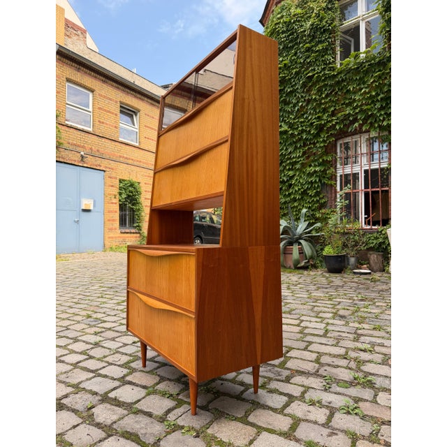 Cabinet with Folding Compartments & Display Case from VEB Möbelindustrie Halle For Sale - Image 3 of 11