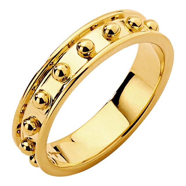 Syna Yellow Gold Band For Sale