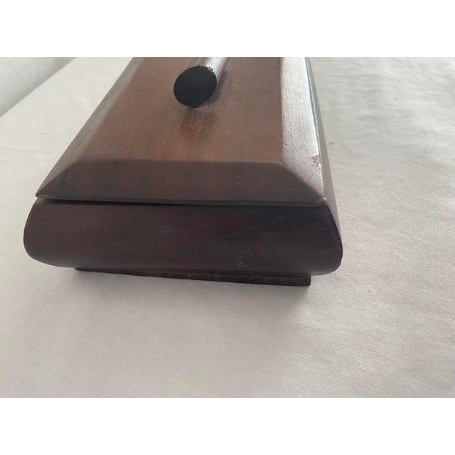 vintage cigarette box. circa 1970. Made of teak wood and very well assembled. No damage or scratches.