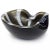 Murano Vintage Murano Alfredo Barbini Black White Gold Flecks Italian Art Glass Mid Century Bowl Ashtray For Sale - Image 4 of 6