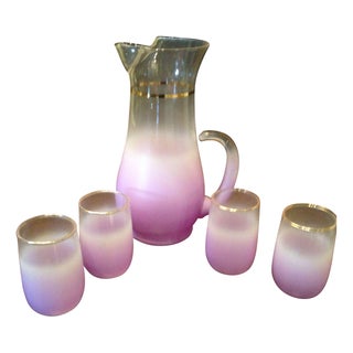 Lilac Ombré Bar Set For Sale