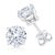 A timeless jewelry essential, these white diamonds studs will bring unparalleled sparkle to your ears. These elegant lab...