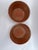 Small Terra Cotta Style Tole Footed Bowls a Pair For Sale - Image 6 of 8