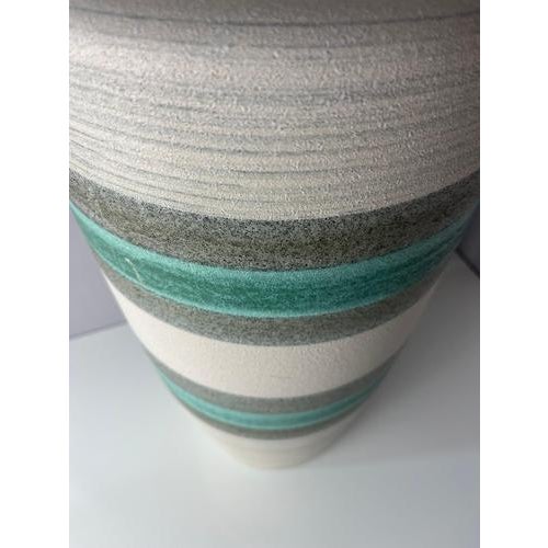 Floor Vase in Turquoise Grey from Bay Keramik For Sale - Image 9 of 11