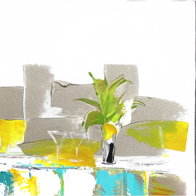 Figurative "Sunny Bistro" Original Artwork by Zabel For Sale - Image 3 of 7