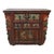 Antique Tibetan Floral Polychromed & Carved Rosewood Tea Cabinet C1890 For Sale - Image 6 of 15