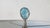 Total wow factor lamp finials! Cool, crisp Sky Blue crackled Quartz polished gemstones banded on both sides by sparkling...
