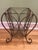 Vintage Mid-Century French Style Wrought Iron Scroll Magazine Rack For Sale - Image 4 of 10