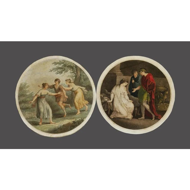 Genre Scenes, Original Etching in the style of Angelika Kaufmann, 1780s For Sale - Image 5 of 5