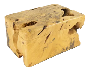 Mid Century Burlwood Decorative Box