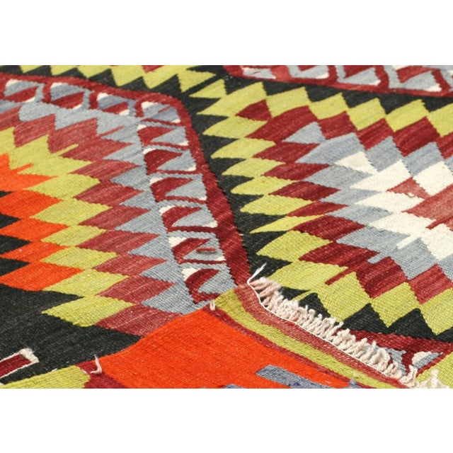 1950s Turkish Kilim Rug For Sale - Image 4 of 6