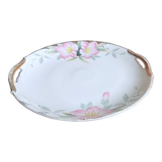 Antique, Early 20th Century Noritake Japan Azalea Porcelain Serving Plate For Sale