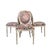 Shabby Chic 1980s French Style Shabby Chic Dining Chairs Floral Upholstery Distressed Crackle Finish - Set of 4 For Sale - Image 3 of 18
