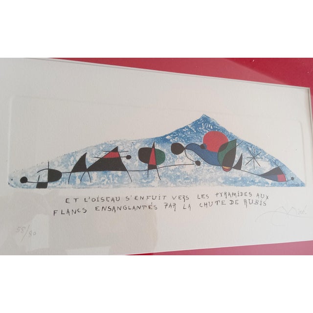 1960s Joan Mirò, Joan Mirò Engraving, 1960, Engraving & Etching For Sale - Image 5 of 6