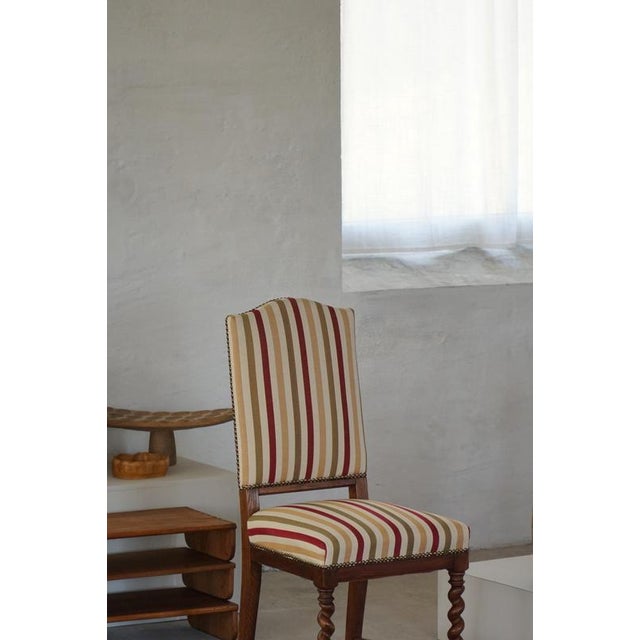20th Century Baroque Swedish Dining Chairs in Oak, 1930s, Set of 6 For Sale - Image 18 of 18