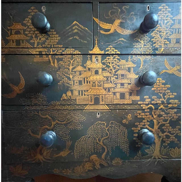 Chinoiserie Late 19th Century Chinoiserie Chest of Drawers For Sale - Image 3 of 6