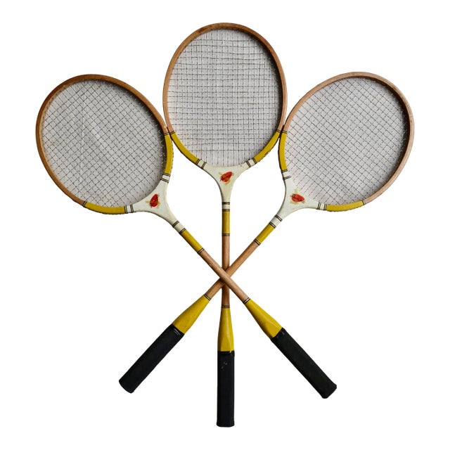 Mid 20th Century Dumont Badminton Racquets - Set of 3 For Sale