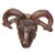 Rustic Italian 19th Century Patinated Iron Ram's Head Sculpture with Rusty Finish For Sale - Image 3 of 9