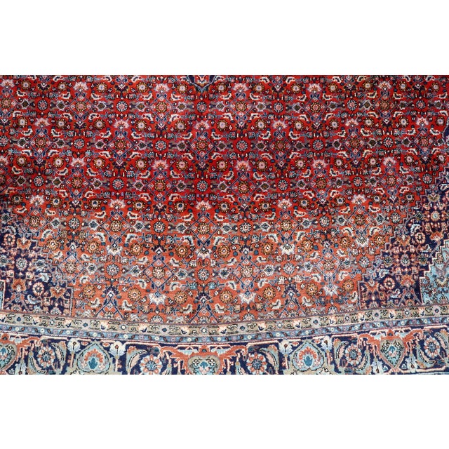 Textile 1920s, Antique Persian Bidjar Handmade Rug 7.5' X 10.11' For Sale - Image 7 of 15