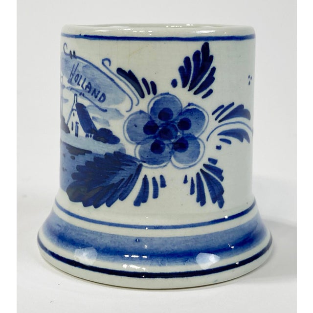 Mid 20th Century Vintage Delft Porcelain Vessel For Sale - Image 5 of 7