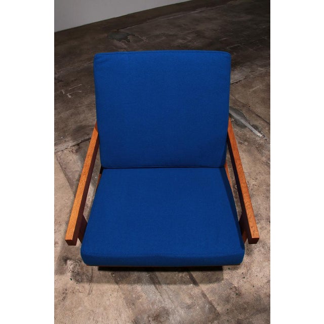 GE421 Getama Oak Armchair with Adjustable Backrest by Hans J. Wegner for Getama, 1970s For Sale - Image 4 of 18