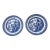 Pair of Blue and White Chargers Blue Willow Platters For Sale
