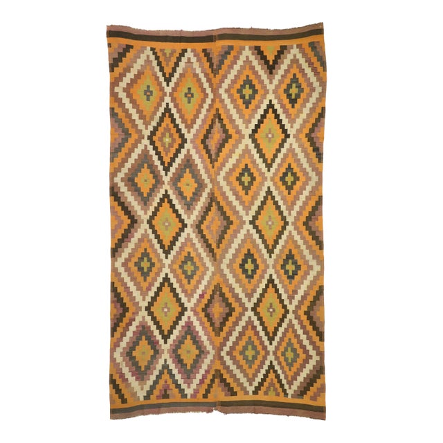 Semi-Antique Turkish Kilim Rug, 08'05 X 15'02 For Sale