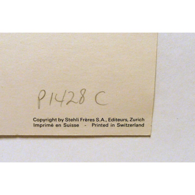 Paper Late 20th Century Catherine Bouyx French Hen and Rooster Print For Sale - Image 7 of 8