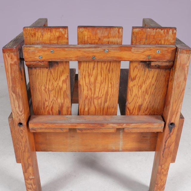 Teak Side Chair in the style of Rietveld, Netherlands, 1960s For Sale - Image 6 of 13