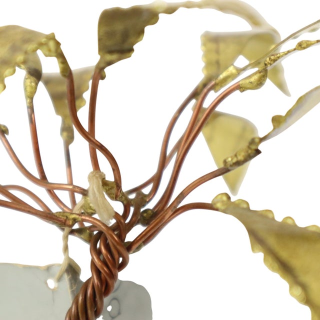 Copper Palm Tree on Rock Sculpture by Daniel Dhaeseleer, 1970s For Sale - Image 14 of 16