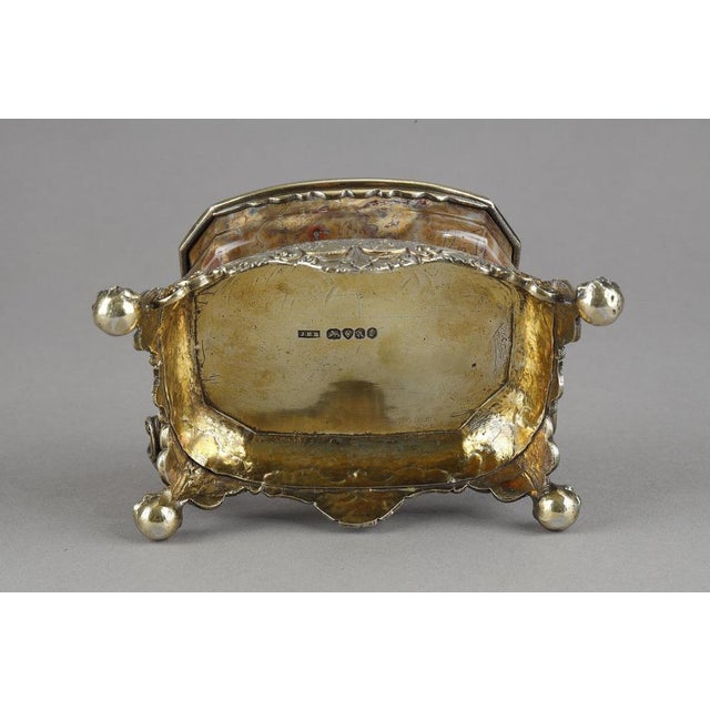 English Silver-Gilt and Agate Inkstand, 1830 For Sale - Image 16 of 18