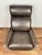 Modern Ethan Allen Radius Taupe Leather Metal Frame Modern Recliner Chair For Sale - Image 3 of 11