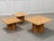 Mid-Century Modern Nesting Tables in Light Oak, 1980s, Set of 3 For Sale - Image 3 of 10