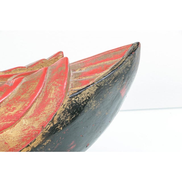 Early 20th Century Vintage Hand-Carved Wooden Duck Sculptures—A Pair For Sale - Image 5 of 12