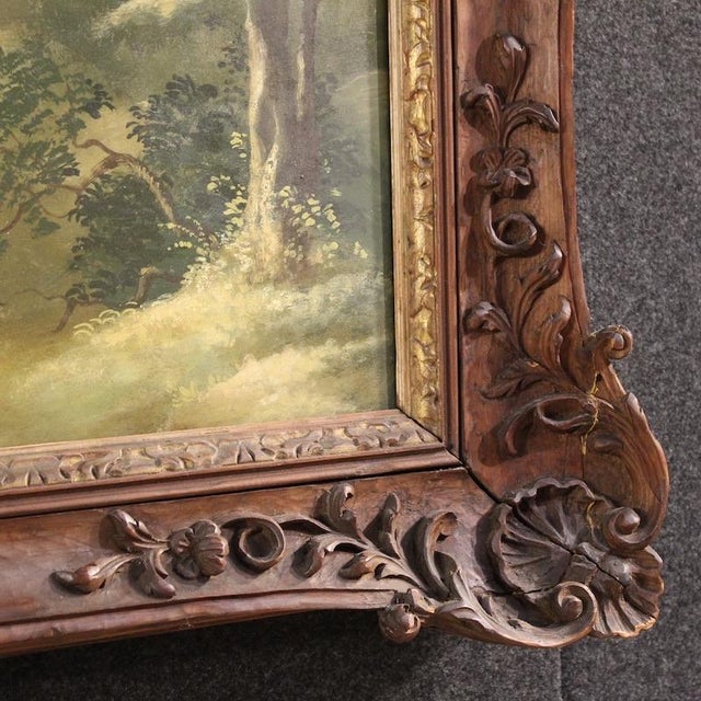 Italian Artist, Landscape, 1950, Oil on Masonite For Sale - Image 8 of 15