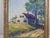Vintage 1930s Farmhouse Landscape Painting For Sale - Image 4 of 8