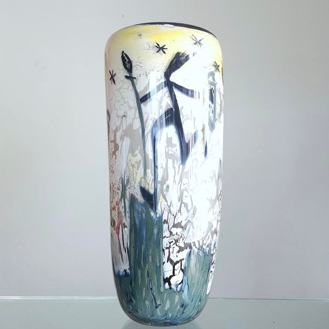 Glass Vase by Sandra De Clerk, in Flawless conditions. Designed from 2000 This piece has an attribution mark, I am sure...