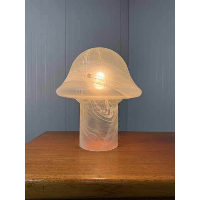 Vintage Glass Mushroom Table Lamps from Peill & Putzler, 1970s, Set of 2 For Sale - Image 4 of 18