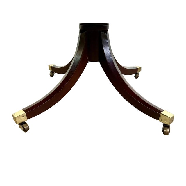 Wood Late 20th Century Baker Furniture English Regency Style Center Table For Sale - Image 7 of 11